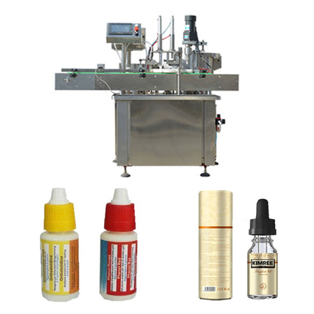 Tappatrice di riempimento flacone contagocce e-liquid da 10 ml 30 ml 60 ml / riempitrice di liquido per bottiglie in plastica per animali domestici