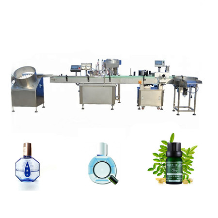 Riempitrice automatica di bottiglie di liquido asettico Collirio, Tappatura di riempimento E-Juice ed Etichettatrice